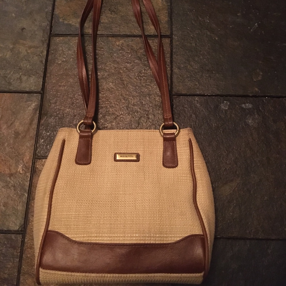 Rosetti cream and brown bag